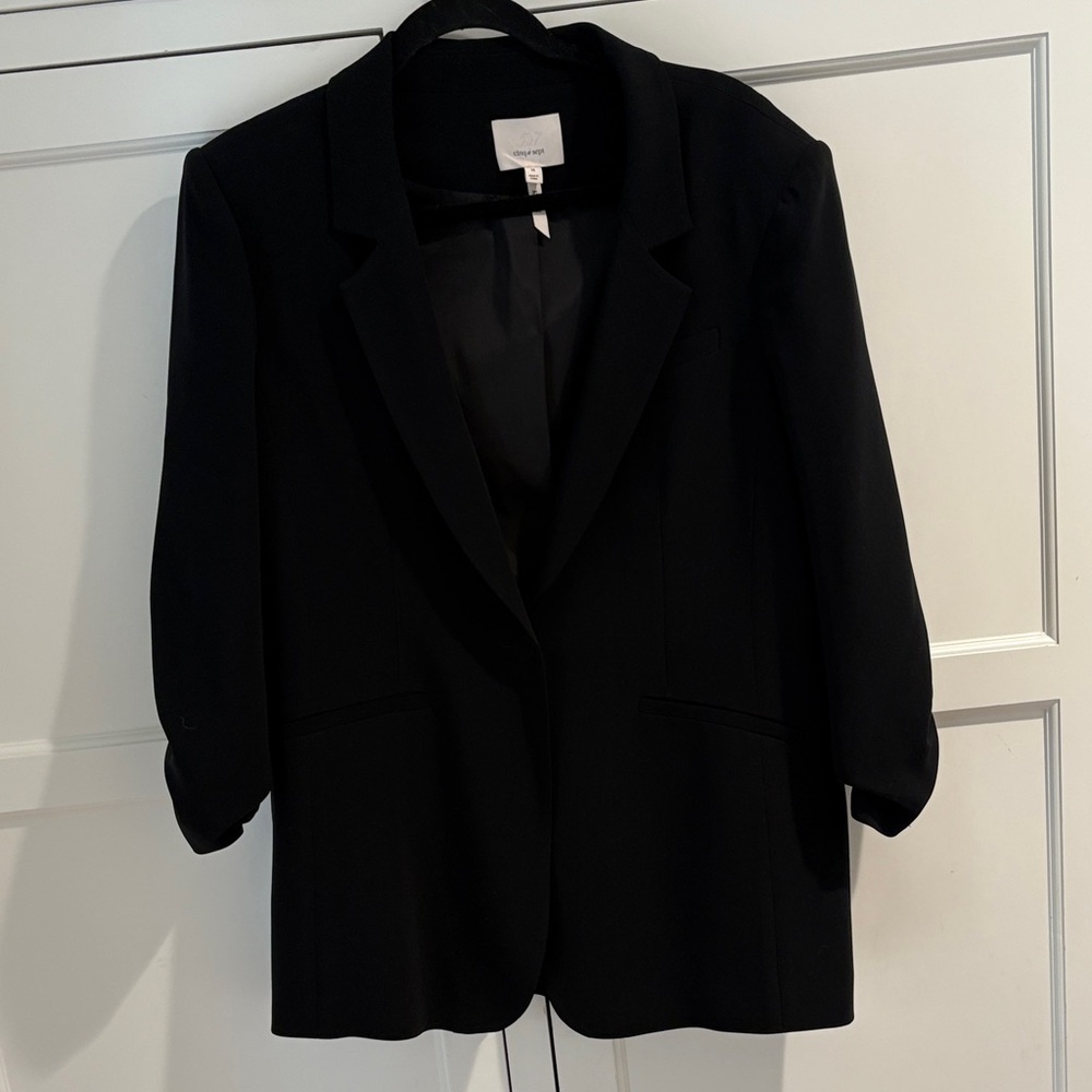 cinq a sept | Khloe crepe Women's Black Blazer Size 14